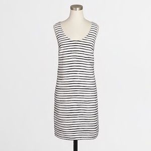 J Crew Factory twisted back dress in striped